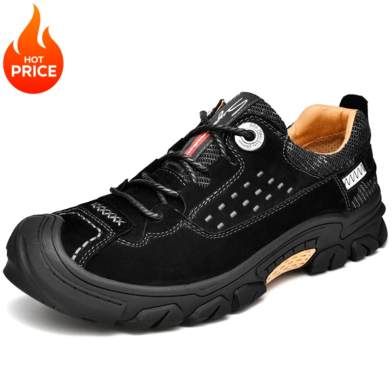 

Spring/Autumn Men Anti Slip Soft Sole Breathable Casual Sports Shoes Outdoor Men Fashion Brand Comfortable Lace Up Hiking Shoes