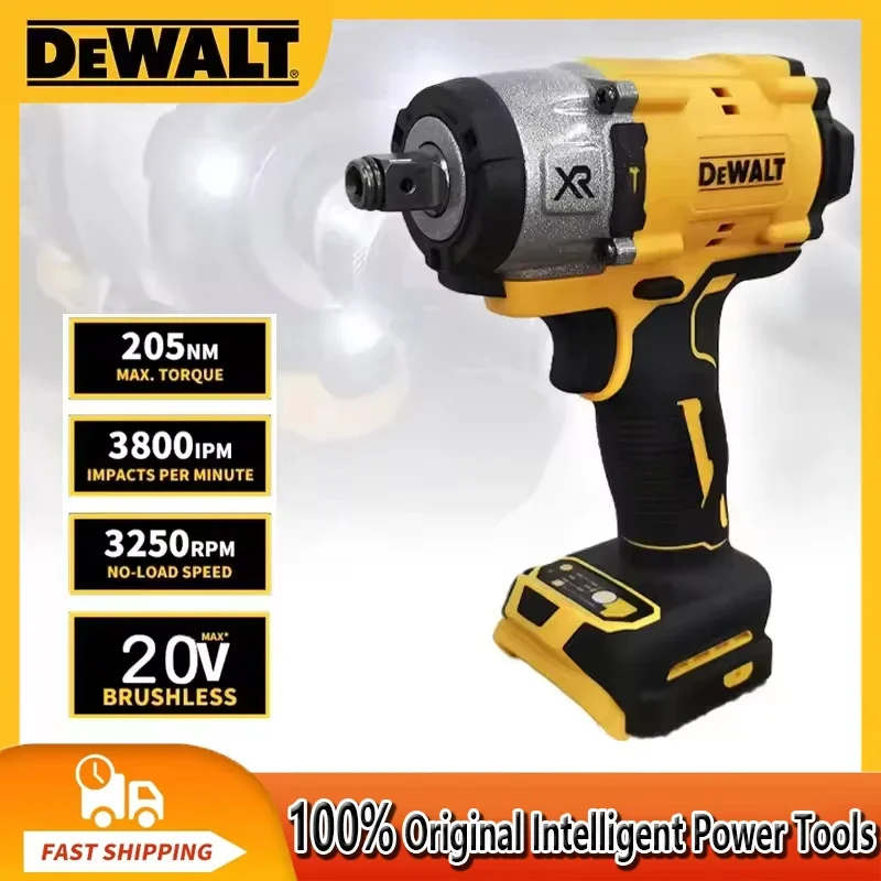 Dewalt 3250RPM Cordless Electric Wrench 205N.m Brushless Impact Wrench High Torque Power Repair Tool For Dewalt 20V Battery