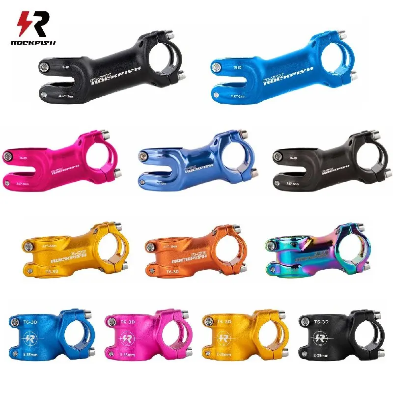 

Rockfish Kid's Balance Bike Handle Stem 35/50/60/80mm CNC Process Running Bike Aheadset Stem for All Push Bike Handlebars