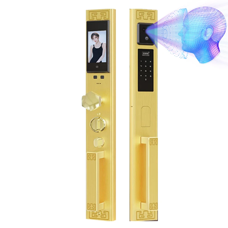 Luxury Villa Door Golden Yellow L'or Oro Smart Door Lock