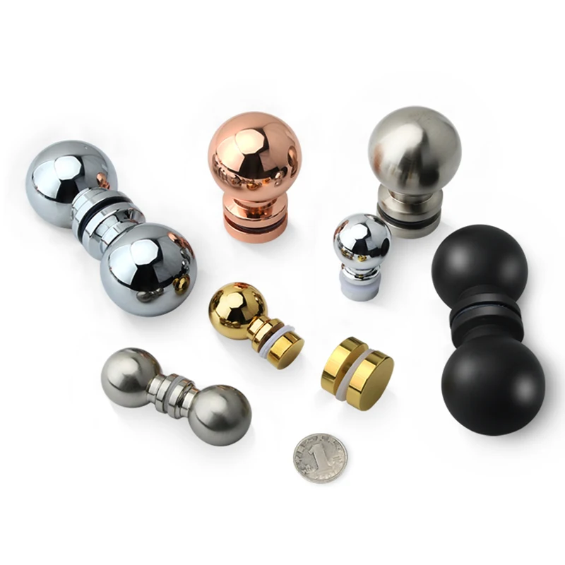 1 قطعة مقبض الباب الزجاجي الحمام غرفة الاستحمام مكتب مقبض الباب انزلاق خزانة عرض باب الحظيرة مقبض ثقب واحد