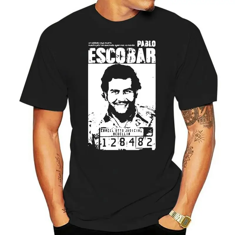 Pablo Escobar T Shirt Weed Mafia Scareface Luciano Capon Men 100% Cotton Tees Plus Size Short Sleeve T Shirt