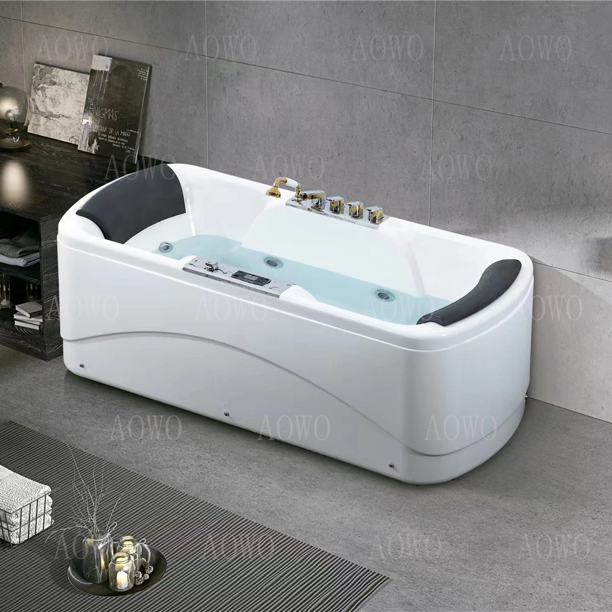 6143 Bañera Cormer Idromassaggio para 1 persona Spa Bañera interior Jakuzzy Bañera de hidromasaje portátil Baño de hielo