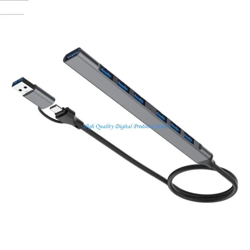 

U2JE Aluminium USB C Splitter Cable USB C/USB Male to USB2.0+USB3.0 USB Splitter USB Port Extender Adapter for PC Keyboards