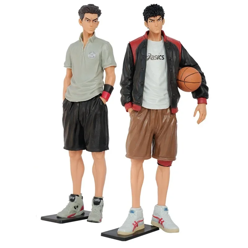 Slam Dunk Backstage Miyagi Ryota Mitsui Hisashi Model Gk PVC Statue Action Figurine Desk Anime Model Toys Figures Gift 28.5cm