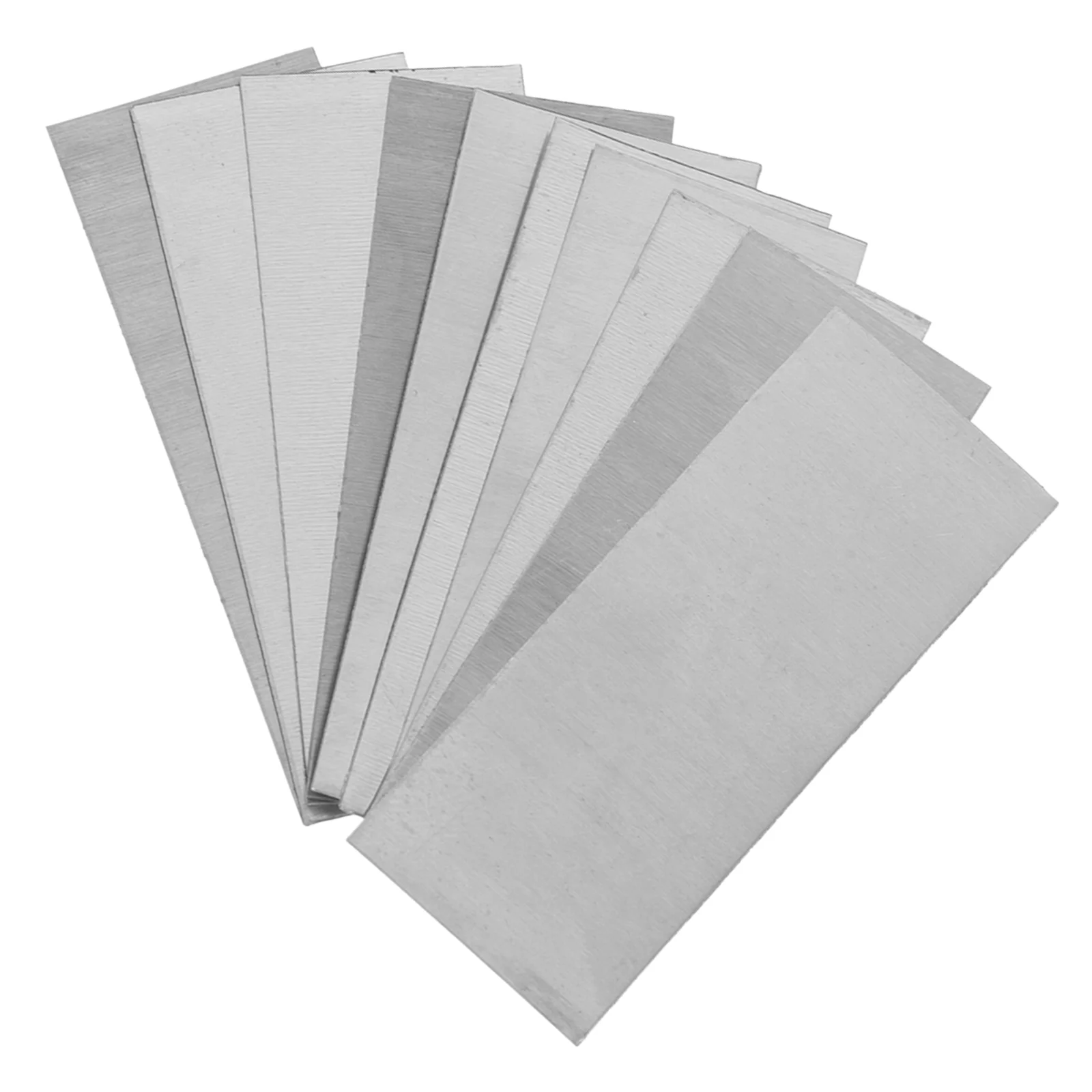 10 Pcs Pure Zinc Flakes Plates Sheet Electroplated Electroplating Strips Fruit Making Materials Supplies Primary School