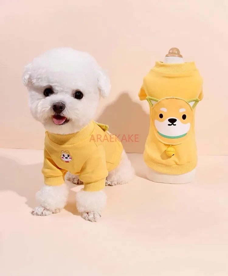 

1PCS Dog clothes for spring, autumn, winter, small dogs, cats, pure cotton single-layer hoodie