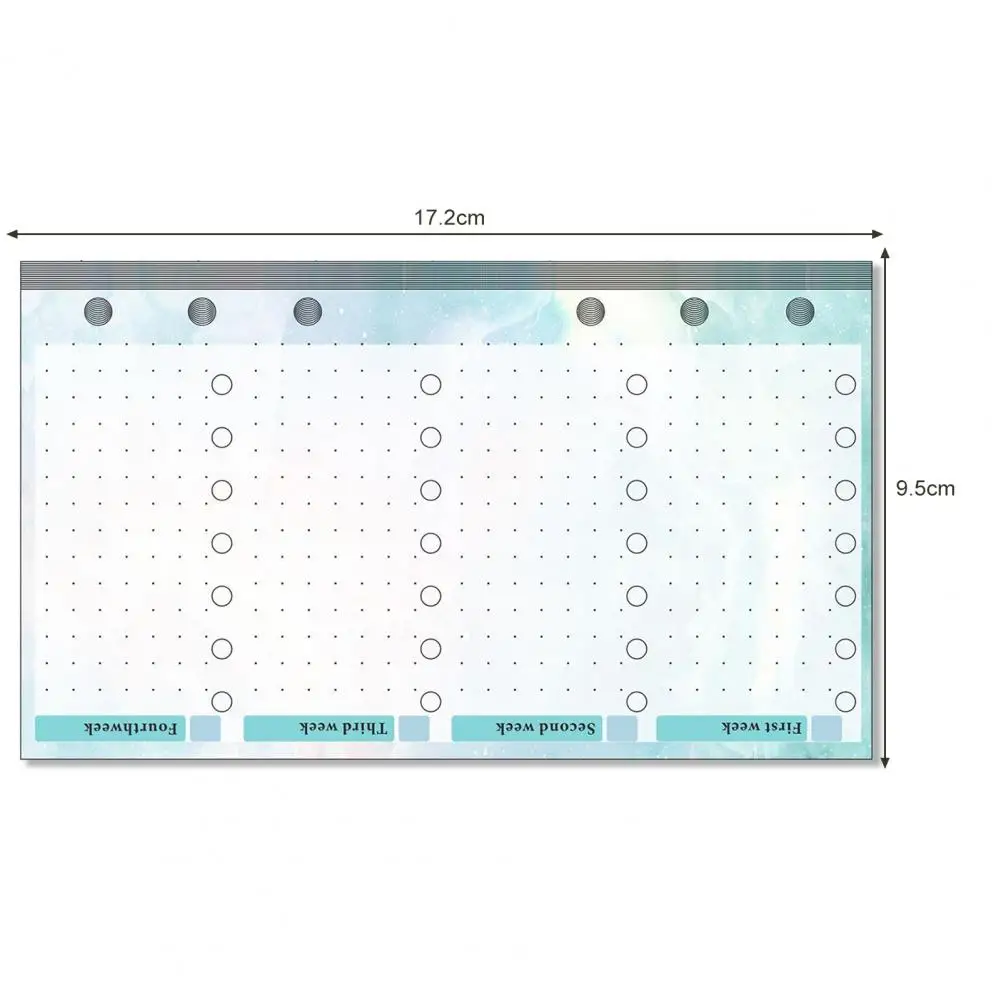 A6 Budget Planner Refill Kit 82 Sheet 2024 Monthly Weekly Planner Calendar Inserts 6 Hole Expense Budget Replacement Core Kit