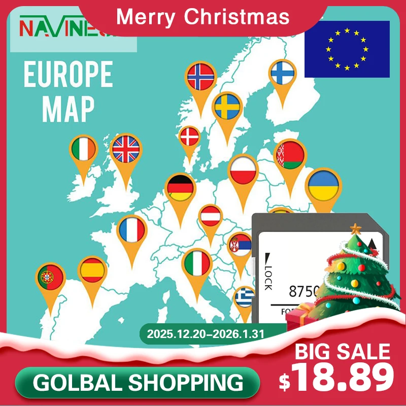 2024 UK Europe map16GB Update Navigation 8750A576 SD Card for Mitsubishi ASX L200 Lancer Outlander Shogun Car GPS MMCS W-18