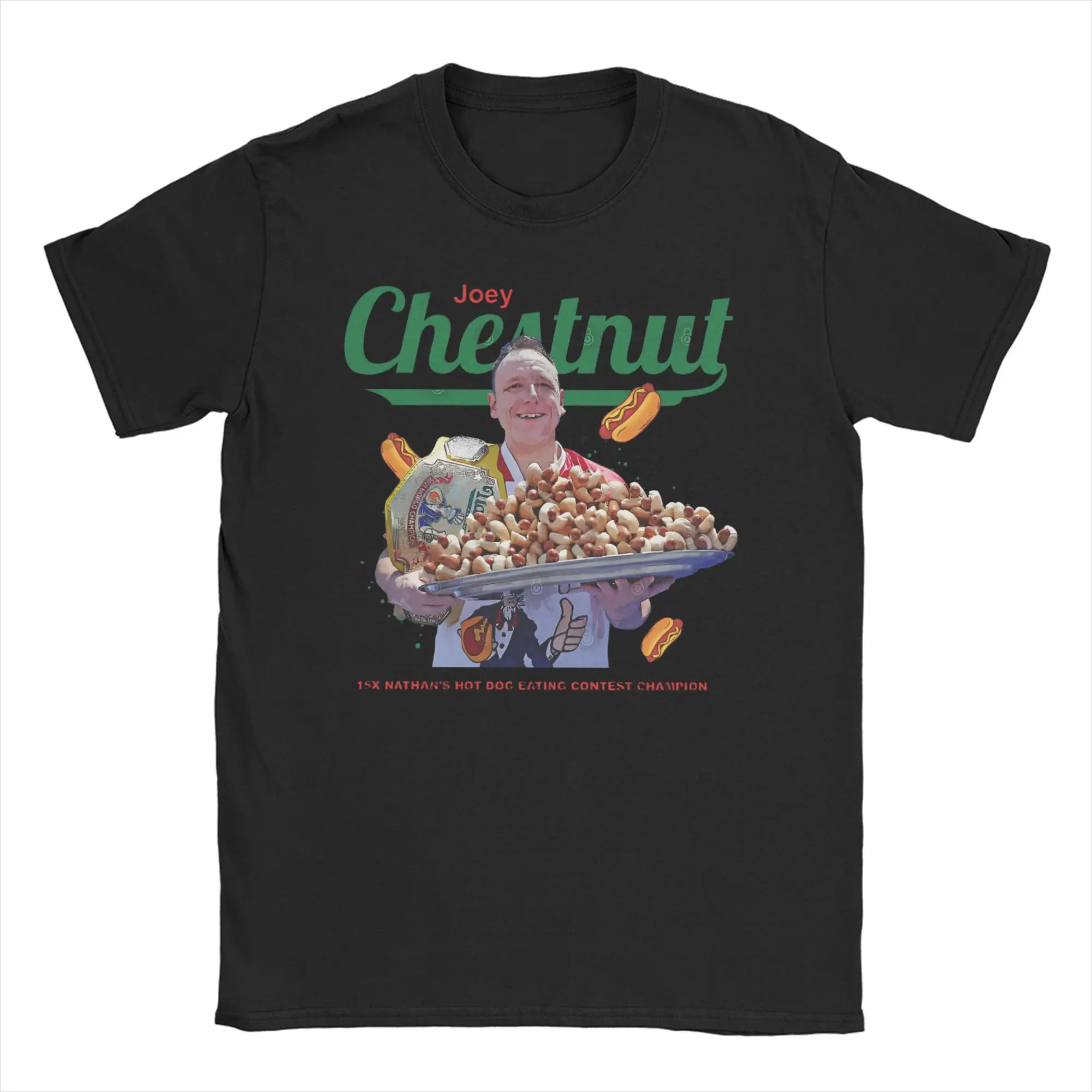 

Men Women's Joey Chestnut T Shirt 100% Cotton Tops Vintage Short Sleeve O Neck Tees Birthday Present T-Shirts