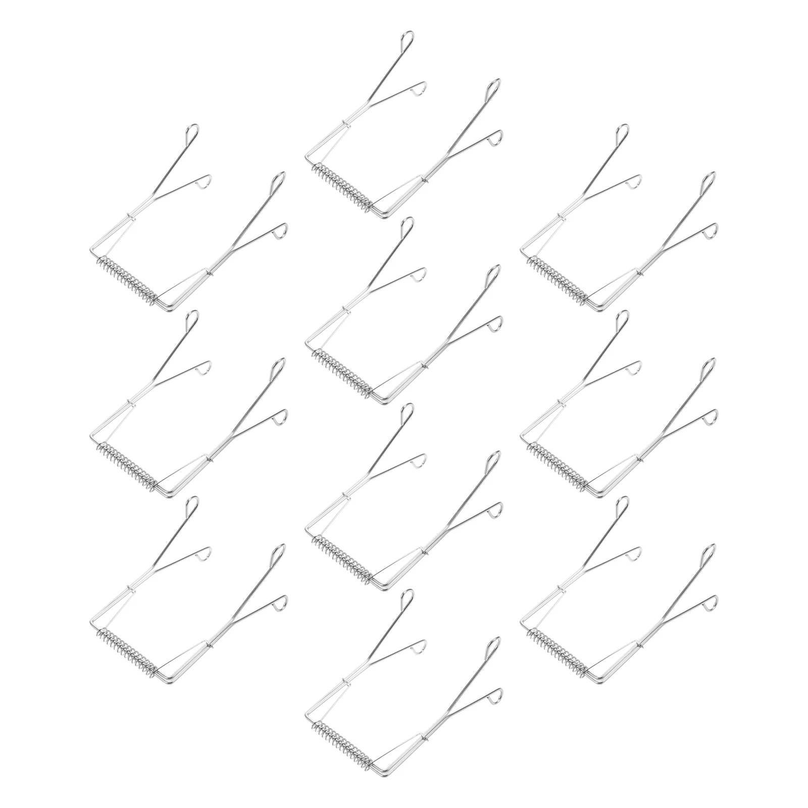 

10pcs Cabbage Clips Stainless Steel Tongs Kitchen Utensils BBQ Cooking Tools Gripper Tong Serving Food Buffet Grill