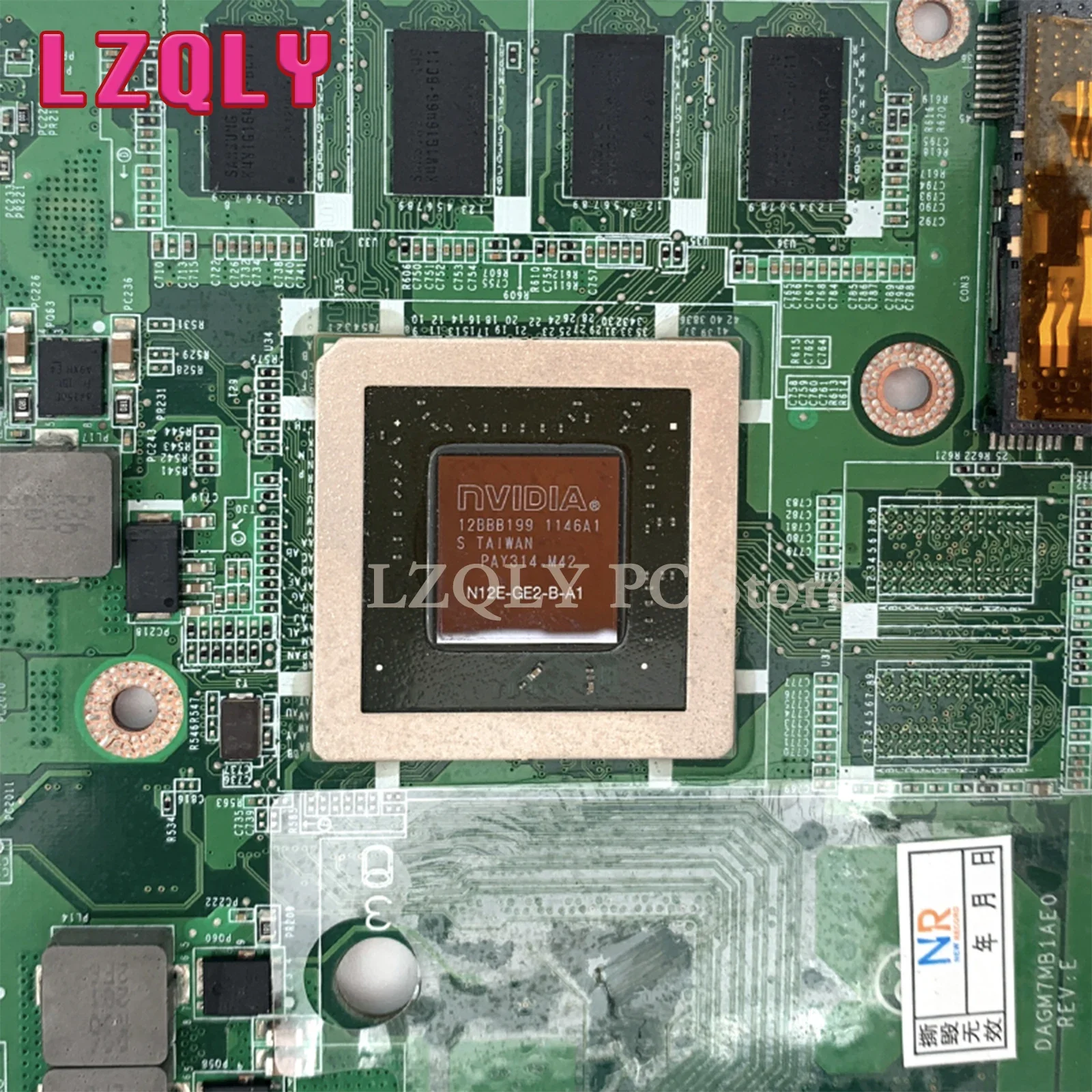 LZQLY-Carte mère d'ordinateur portable entièrement testée, carte mère pour Dell L702X, L701X, DAGM7MB1gland 1, DAGM7MB1gland 0, GT555M, 1 Go GPU, AVEN67