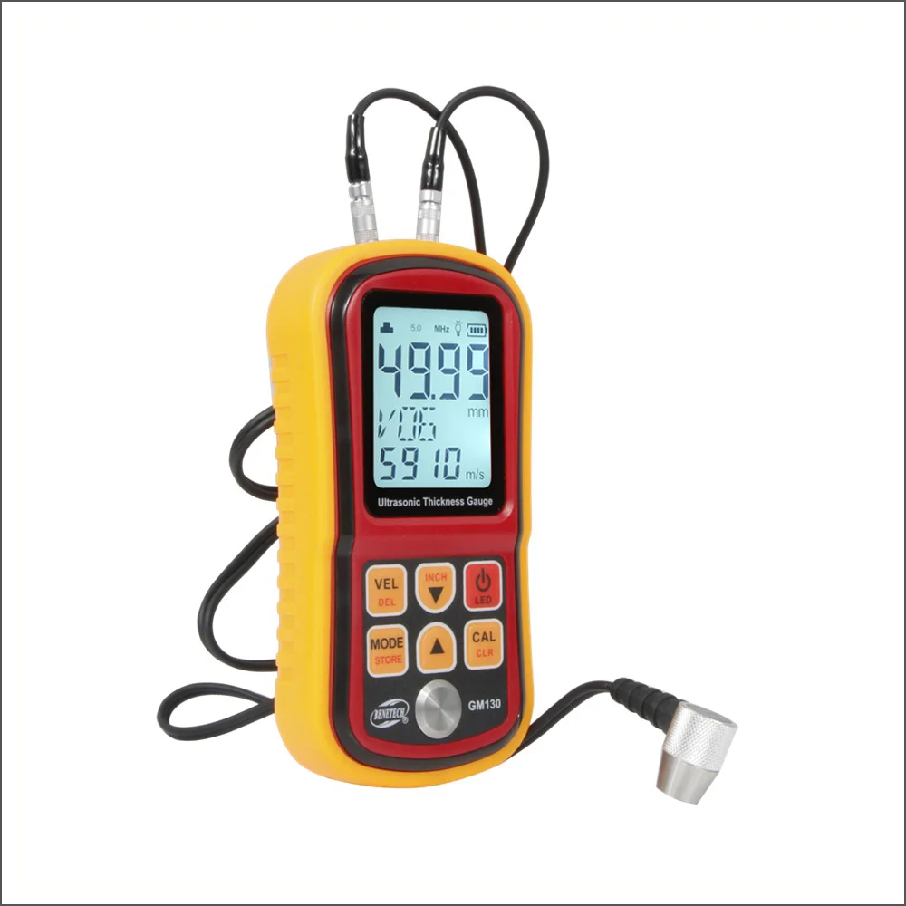 RZ Ultrasonic Thickness Gauge Digital Paint Coating Electronic Thickness Gauge Tester 1.0 To 300MM GM130 Thickness Gauges