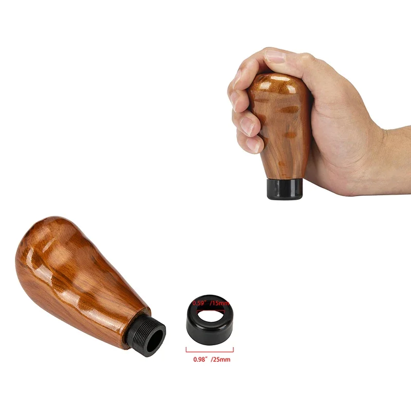 5 Speed Car Wooden Gear Shift Knob Accessories Universal Auto Interior Manual Transmission Handle Lever Parts Replacement