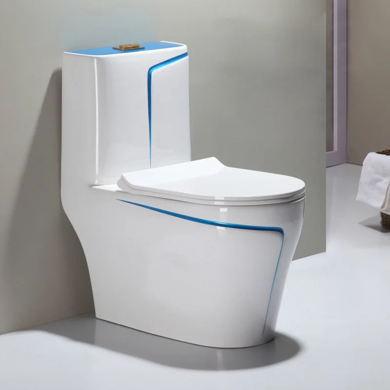 Luxury Colored Bidet Toilet Ceramic One Piece Sanitary Ware Bathroom WC Toilet Bowl