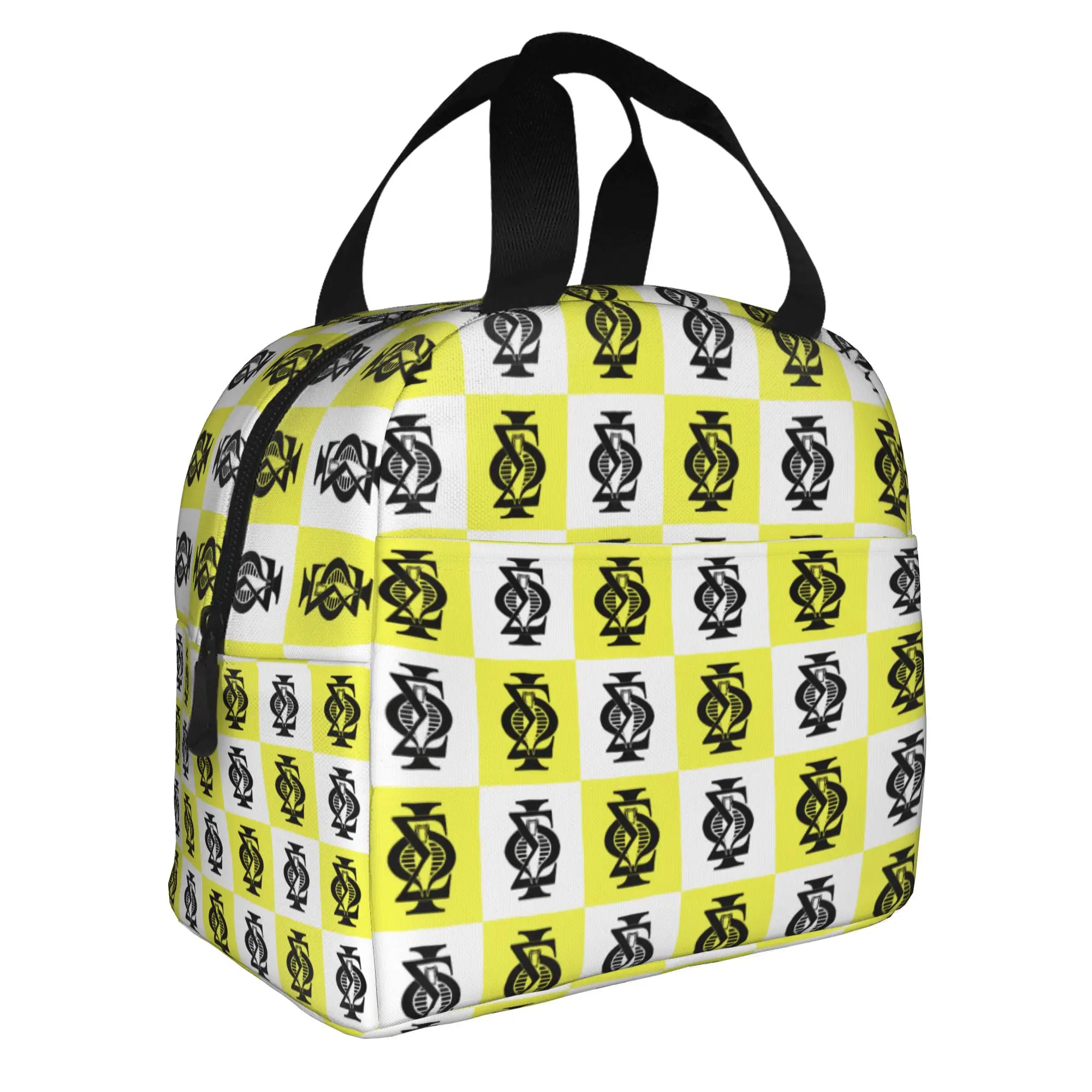 Bolsa térmica para el almuerzo con aislamiento de la Sociedad Sigma Phi de la Fraternidad Universitaria Americana para mujer, 1827, reutilizable, para la escuela