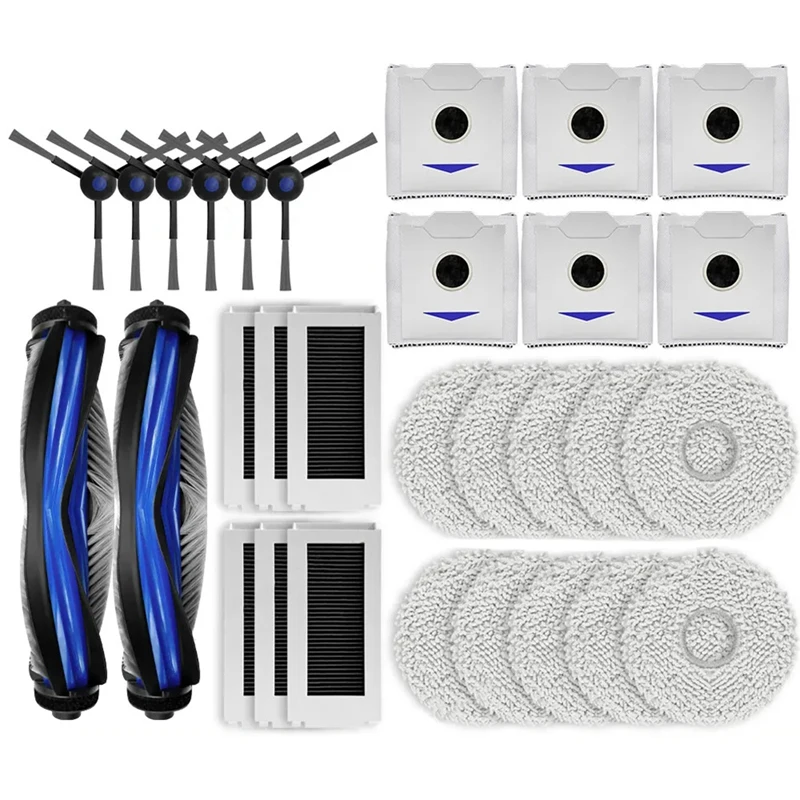 

A13R-For Ecovacs Deebot N30 Omni / N30 Pro Omni Robot Vacuum Accessories Main Side Brush Hepa Filter Rag Dust Bags Parts