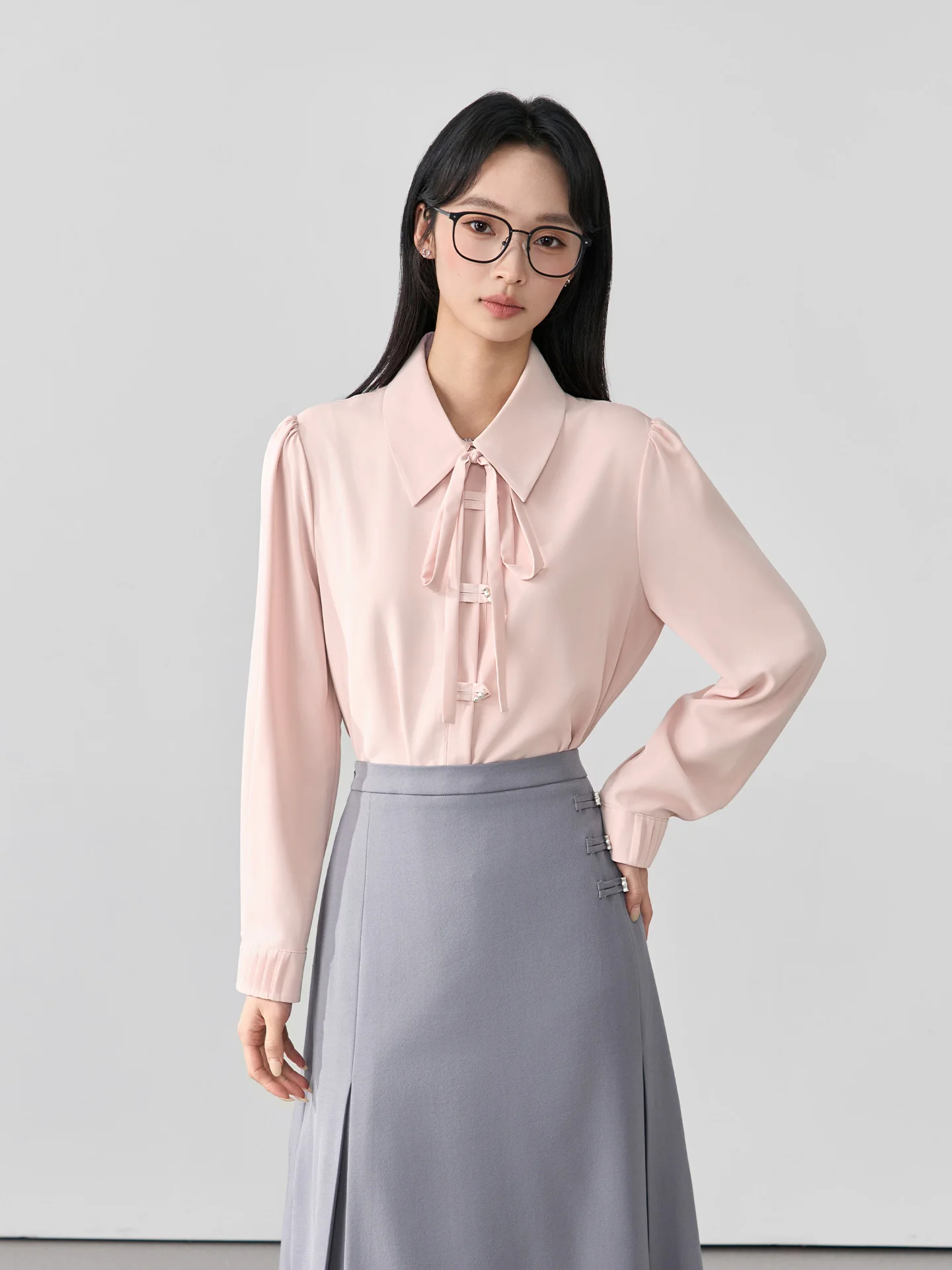 

Элегантная женская рубашка с длинным рукавом для офиса, делового стиля, профессионального гардероба, подходит к костюму, повседневная, шикарная.