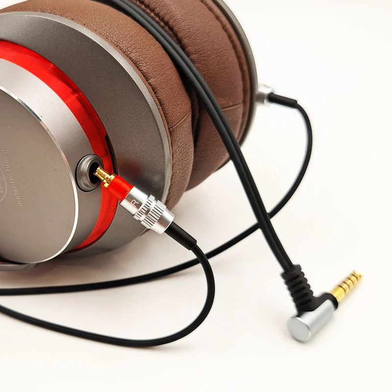 Pour Audio Technica ATH-MSR7B SR9 WP900 AP2000Ti ES750 A2DC Resubdivision ot.com mm 2.5mm Balchoses câble de mise à niveau en cuivre monocristallin