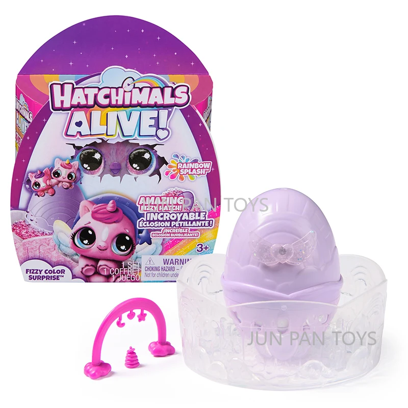 Hatchimals Alive Rainbow Splash Fizzy Color Surprise Игрушечное яйцо с загадочным животным Модель Рисунок Детские игрушки для девочек и мальчиков Подарок