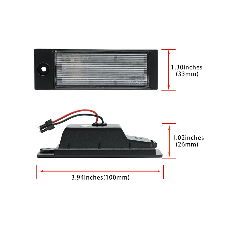 OE-Spec 925012S500 925012J000 For Kia Xceed CD 2019 2020 2021 2022 2023 2024 Canbus LED License Plate Light Parking Tag Lamps