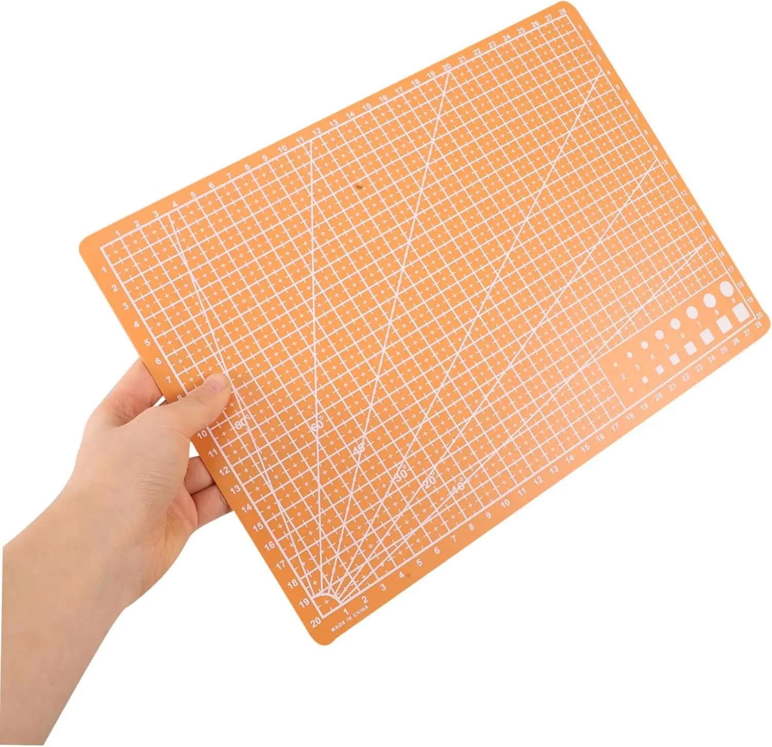 Orange Durable A4 Multifunctional Cutting Mat Diy Handicraft Art Engraving Board Paper Carving Pad High Elasticity Toughness