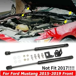 For Ford Mustang 2015-2020 NOT 2017 Front Engine Hood Shock Lift Gas Struts Support Props Rod Arm Spring Bracket Car Accessories