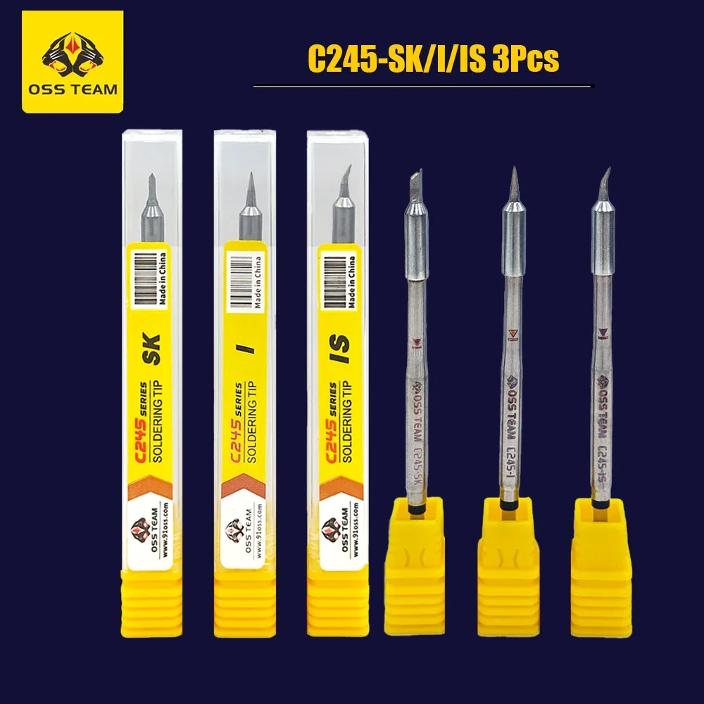 OSS C210/C245 Soldering Iron tip For JBC HS-02 T80 Soldering Iron Tip Universal Compatible T210 T245 Soldering Station Handle