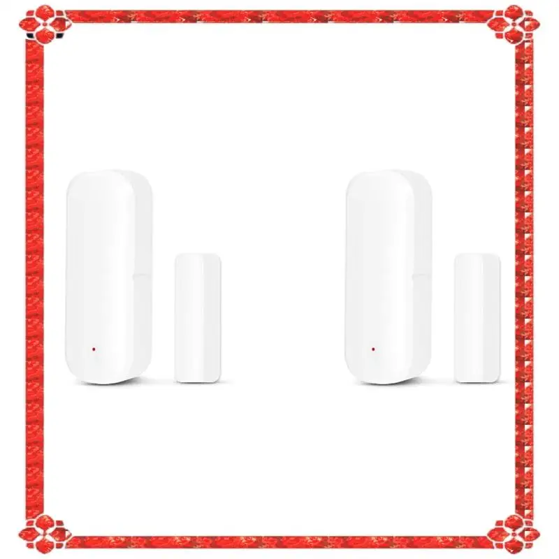 

24-Hour Delivery 2X Tuya Wifi Smart Door Window Sensor Home Indoor Door Magnetic Detector Compatible With Alexa & Google Home Wh