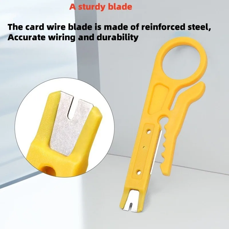 Small yellow knife wire cutter, wire stripping pliers, wire cutting tool, simple wire stripping and wire cutting tool tools