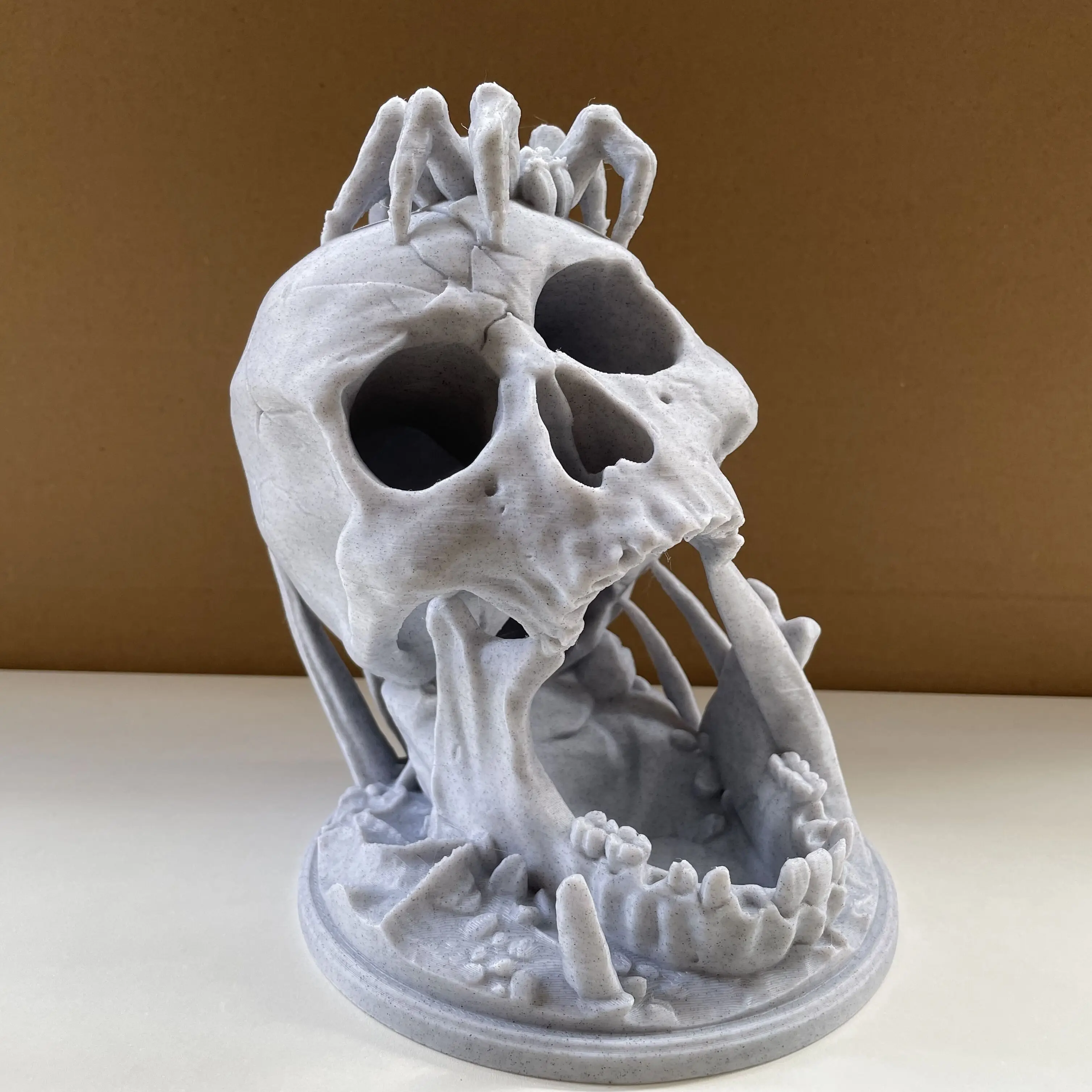 Skull Dice Tower 3D Printed Dice Rolling Tower for Tabletop Roleplaying Game DND Dice Roller Dungeons and Dragons