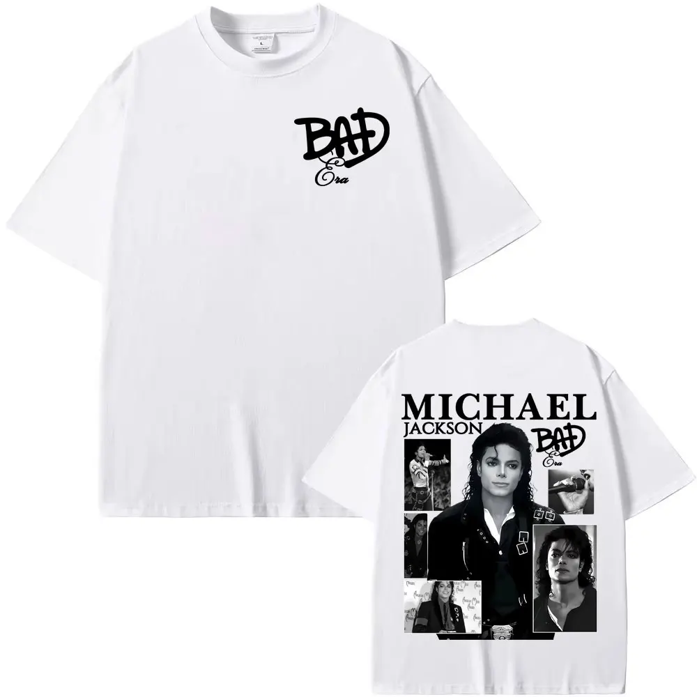 2026  New Michael Jackson T-Shirt Vintage 90s Graphic Tee Hip Hop for Men's Women，Casual Short Sleeve Tee for Fans Streetwear