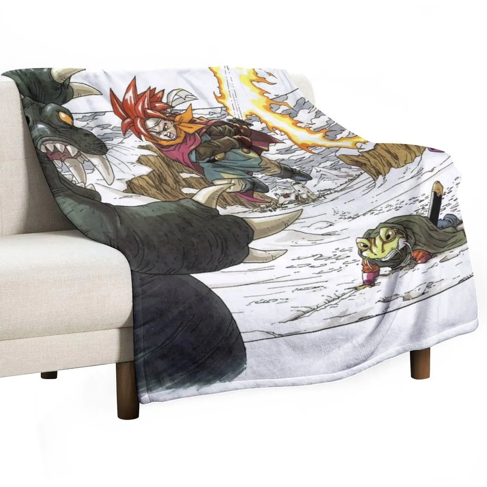 

Chrono Trigger Throw Blanket Stylish Decor Blanket Gift for Friends Roommate