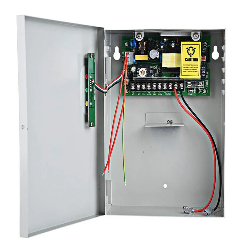 AC 110~240V Door Access Control System Switch Power Supply Time Delay Max 15 Second Frequency Power DC12V 5A 50W