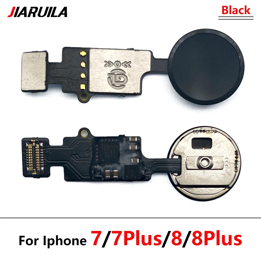 Botón de inicio y Home Touch ID, botón de retorno de huella dactilar, Conector de conexión de placa base, Cable flexible para iPhone 6s plus 8 7