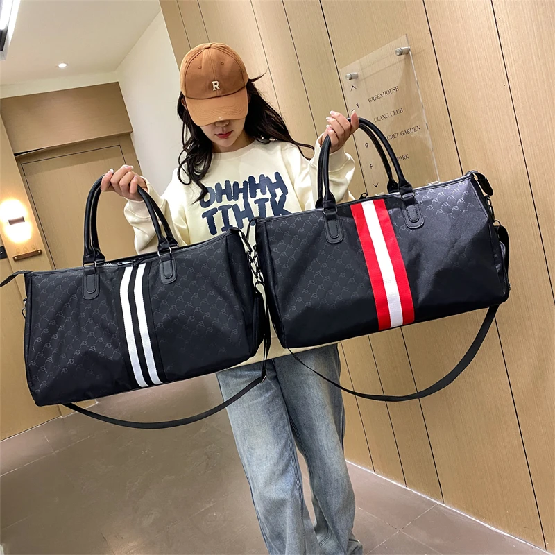 Women men luggage travel bag Separate Shoe compartment dry and wet separation gym bag duffle bag bolsa de viaje sac de voyages 1