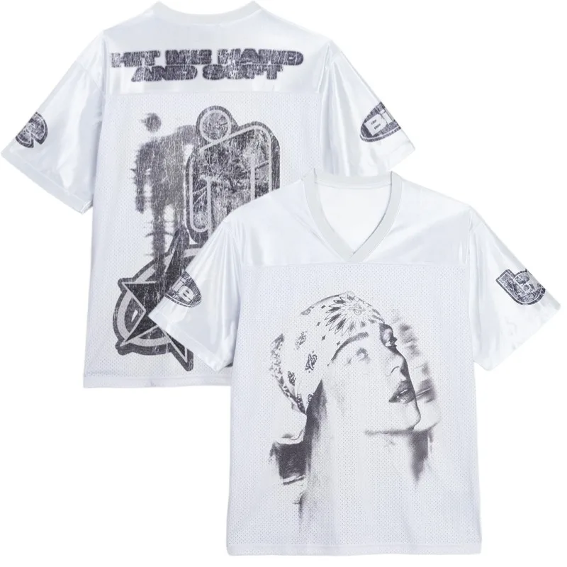 Camiseta Deportiva Informal de Malla Transpirable Unisex, Edición Fan 2026 de Billie Eilish "Hit Me Hard and Soft", Estilo Retro Y2K