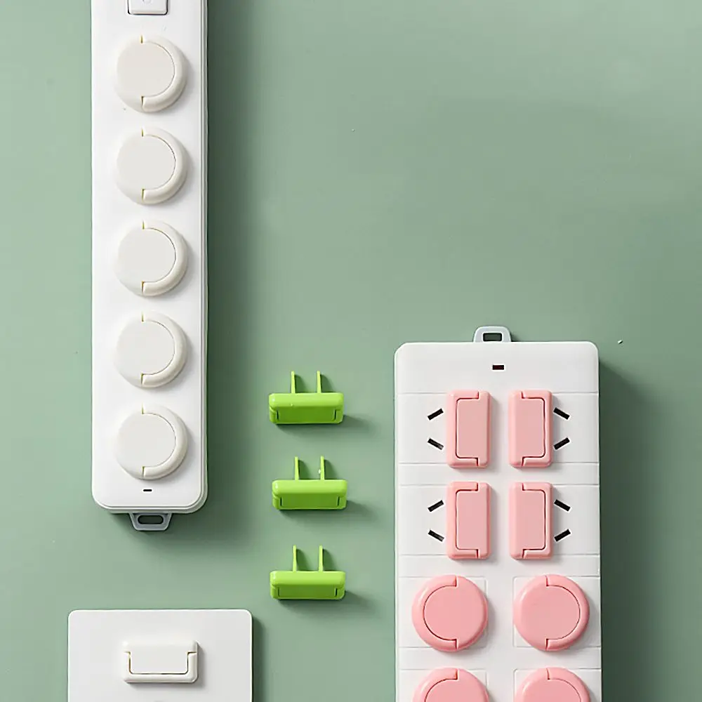 Plastic Socket Plug Protector Cover 2-pin/3-pin Anti electric Plug Protector Power Socket baby electrical protection