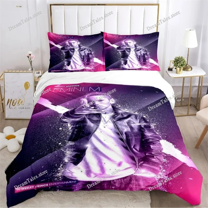 

Eminem Hip -hop Singer Print Bedding Sets Exquisite Bed Supplies Set Duvet Cover Comforter Set Bedding Set Luxury Birthday Gift7