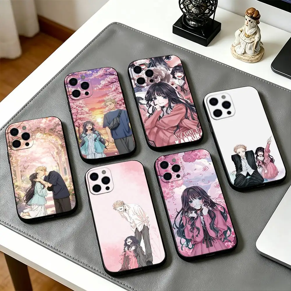 Coque de téléphone en silicone souple noire « Les fleurs parfumées épanouissent avec dignité » pour iPhone 17, 16, 15, 14, 13, 12, 11 Plus, Pro Max, XS