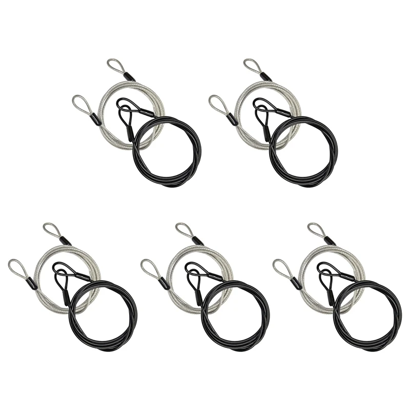 

5x100 см/фута длинный дорожный замок для кабеля безопасности, плетеный стальной кабель безопасности с покрытием, замок для багажа, трос безопасности