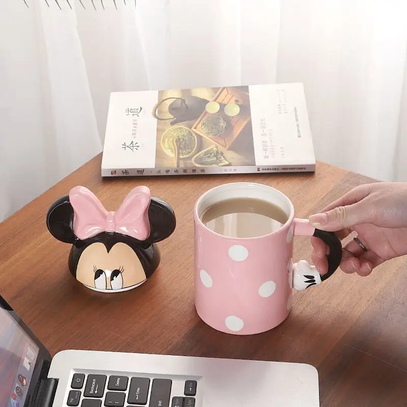 Disney cartoon cute Mug Minnie Mickey Mouse Ceramic Cup  Drinking Cup Donald Duck Cup