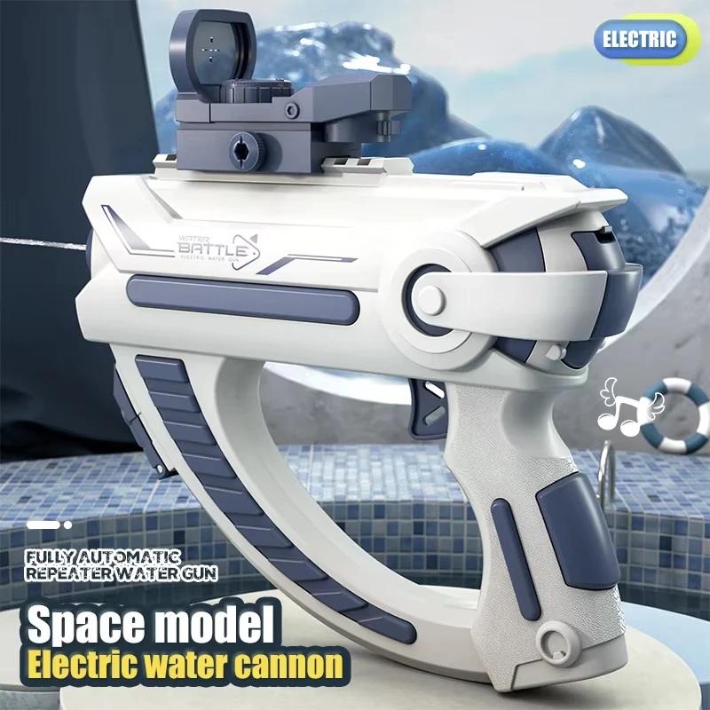 Leistungsstarker Elektrischer Wasserblaster mit Automatischer Wasseraufnahme, Wasserpistole für Jungen und Mädchen, Sommer Strand Outdoor Spaß Geschenk