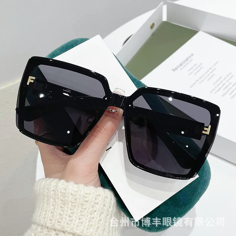 

Luxury Black Oversized Square Sunglasses Woman Fashion Vintage Style Sun Glasses Female Brand Designer Big Frame Oculos De Sol