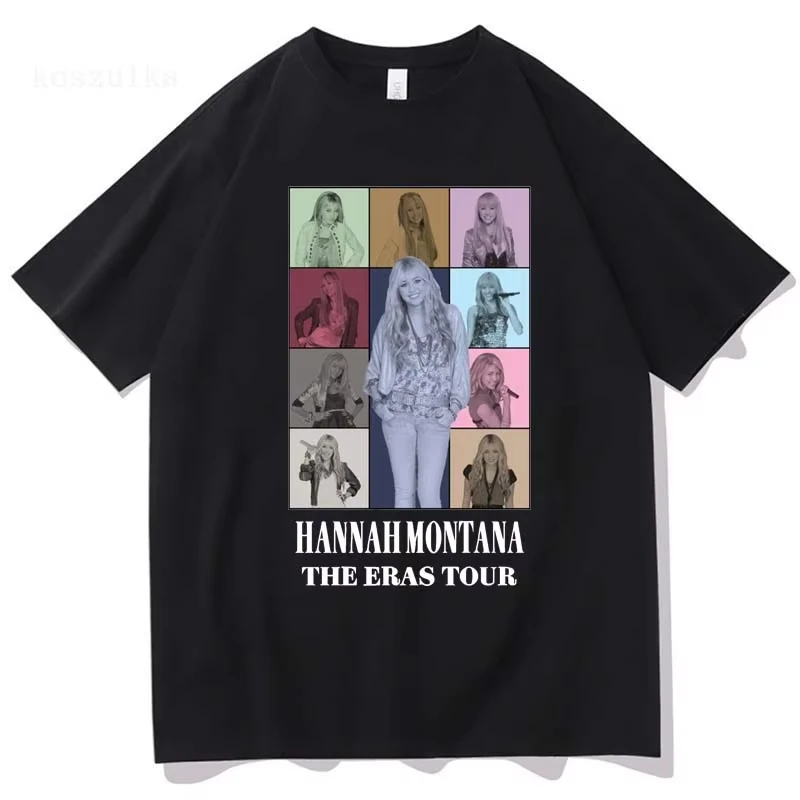 

Hannah Montana The Eras Tour T-Shirts Fashion Men/Women Clothing Aesthetic Tops Kawaii Unisex Streetwear Vintage Cotton TShirts
