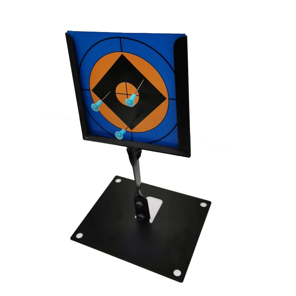 

Shot BB Gun and Pellet Gun Standing Target with Paper Targets Metal Steel Blowpipe Dart Shooting Practice Target Holder