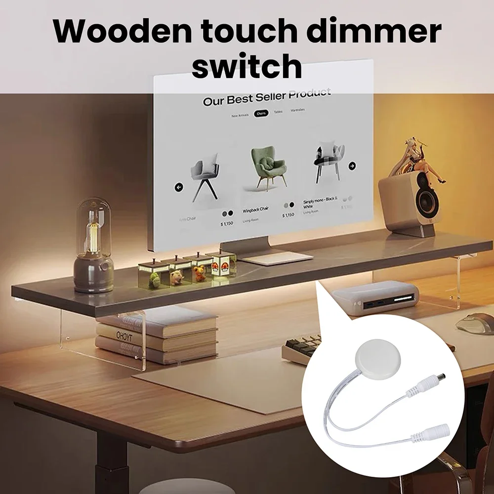 12V/24V Touch-Dimmer-Schalter LED-Treiber Stufenlose Dimmung 60W/120W für LED-Beleuchtung von Schränken und Kleiderschränken - Energieeffizient – Detail 6