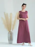 Dubaï Abaya blanc noir Satin modeste robes africaines pour femmes Islam vêtements Musulman à l'intérieur Robe Robe Musulmane Femme robes 5