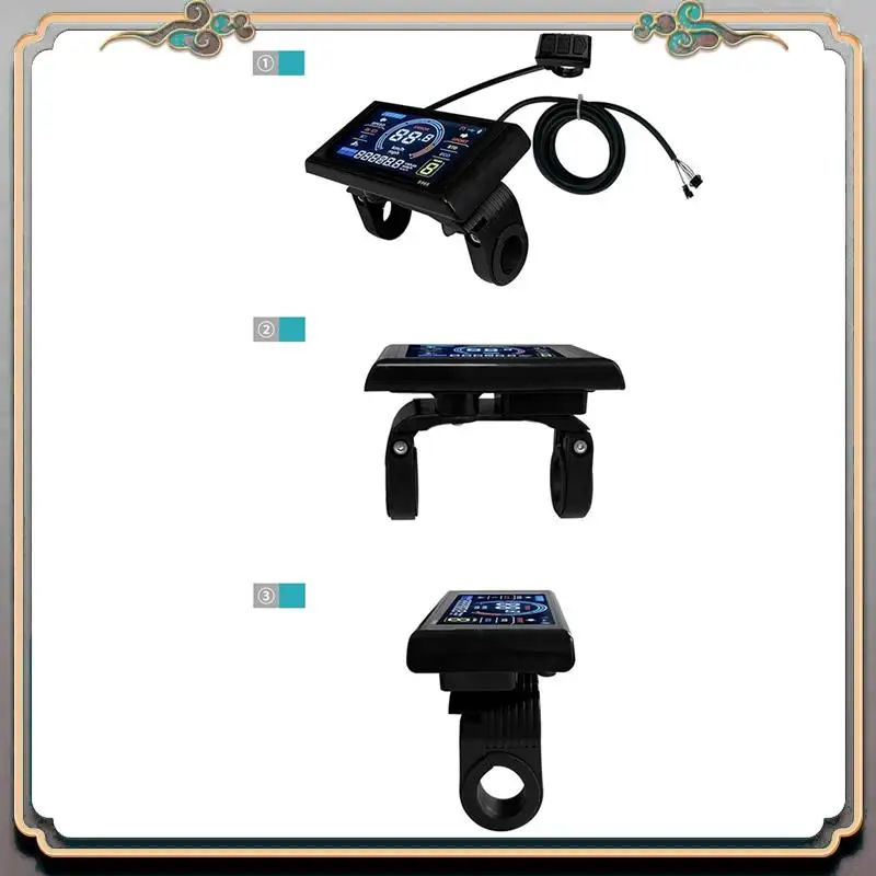 AliExpress Durable 24-72V E-Bike LCD-S966 Colorful Display Control Panel With NFC Function Electric Bicycle Accessories
