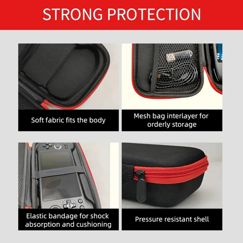 B04B-EVA Anti-Scratch Hardshell Case Shockproof Portable Storage Bag For Anbernic RG556 Handheld Game Console